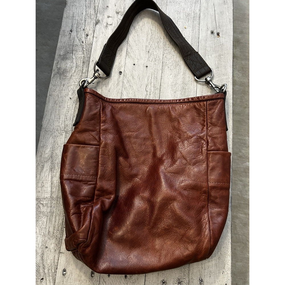 Rough And Tumble Bag Leather Cognac Distressed Boho Limited